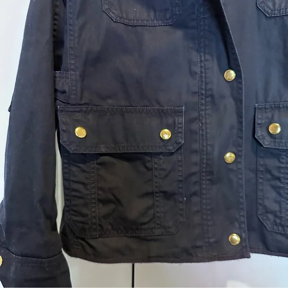 J.Crew Relaxed Boyfriend Field Jacket in Navy - Picture 8 of 15